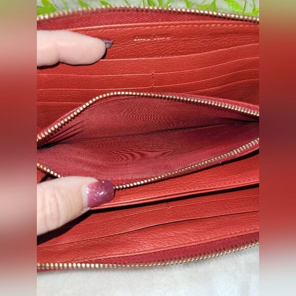 Miu Miu Long Full Zip Around Leather Wallet Authentic - Picture 12 of 17